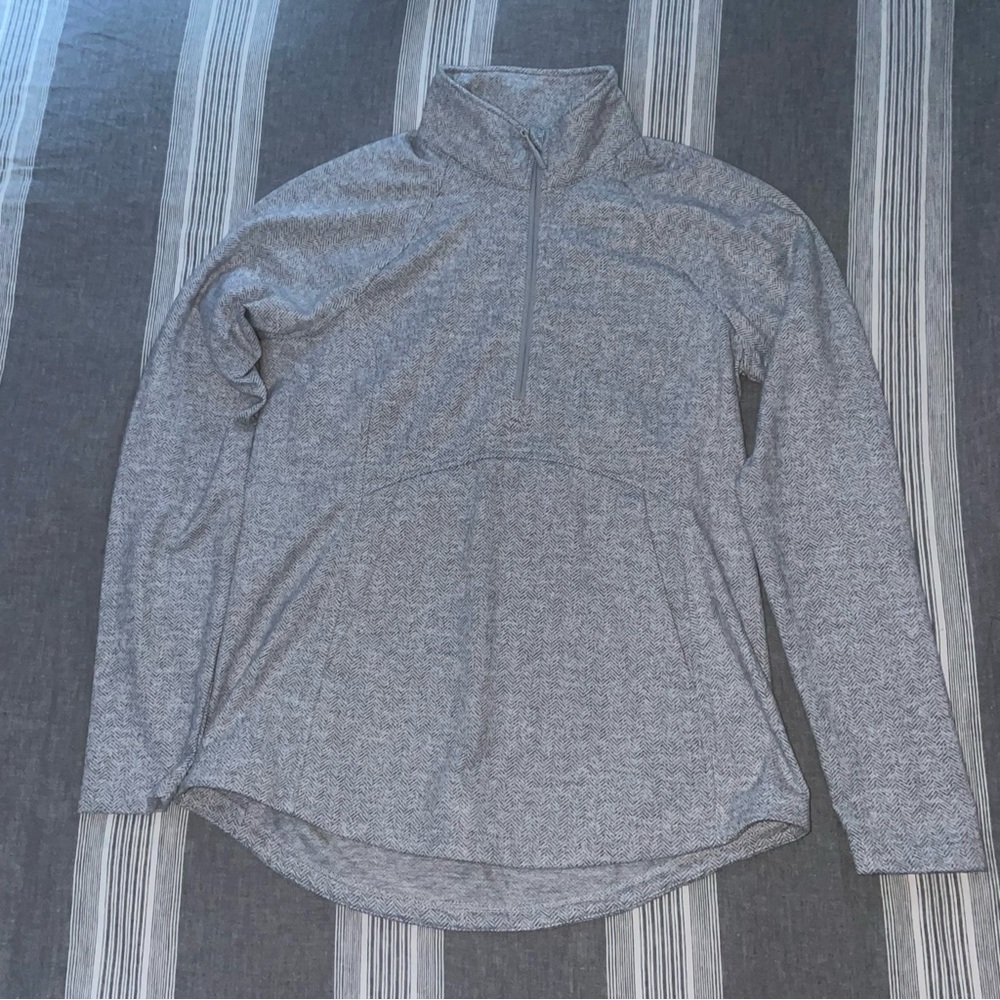 Grey Quarter Zip